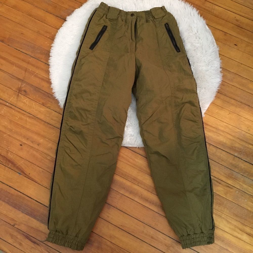 HEAD Olive green Iridescent Snow Pants! WARM with belt loops